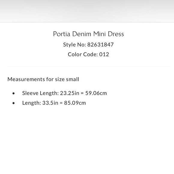 Free People Portia Denim Mini Dress in Ecru size Small NWT - Picture 9 of 10